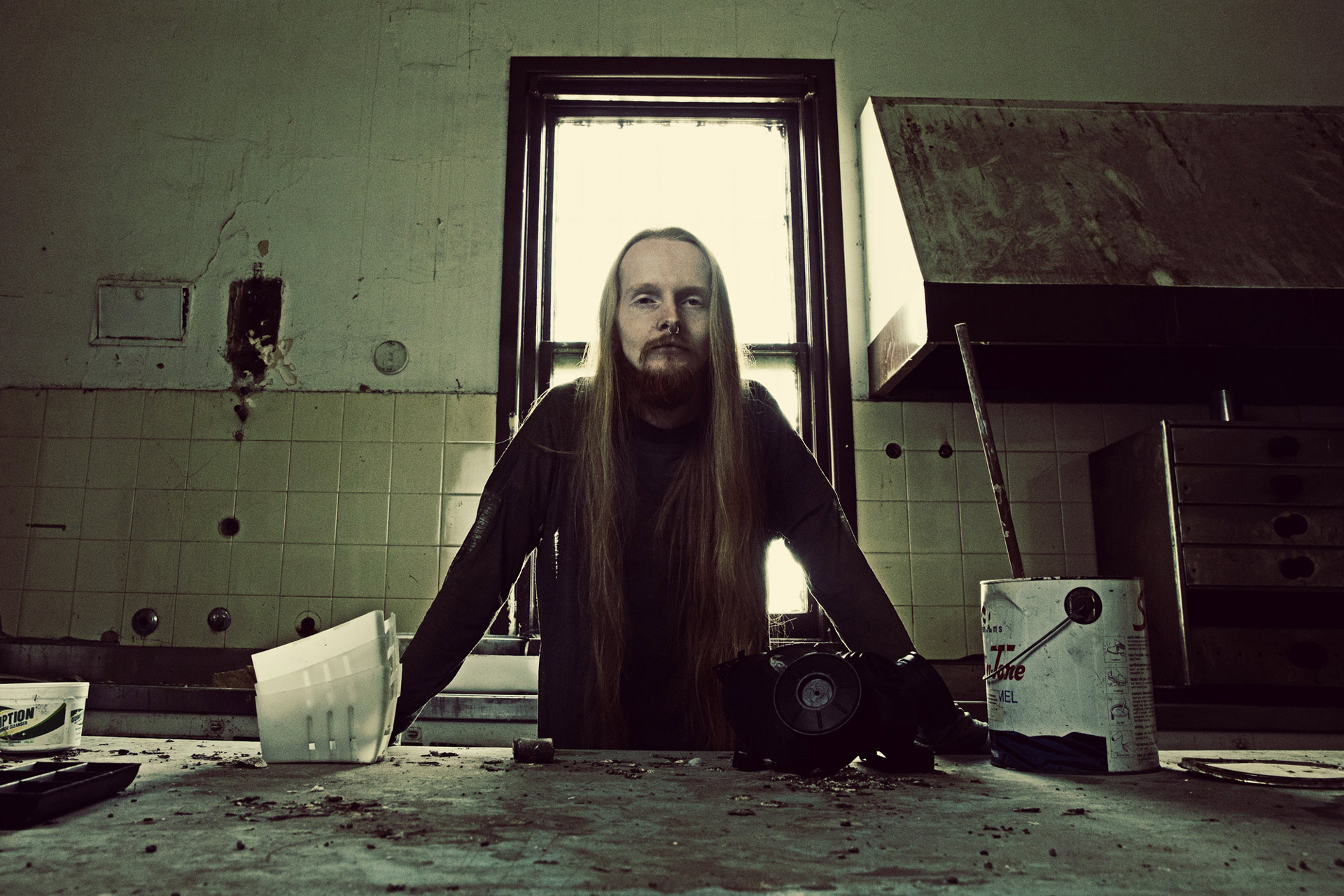 Andrew from metal, thrash, rock, band Meshiaak